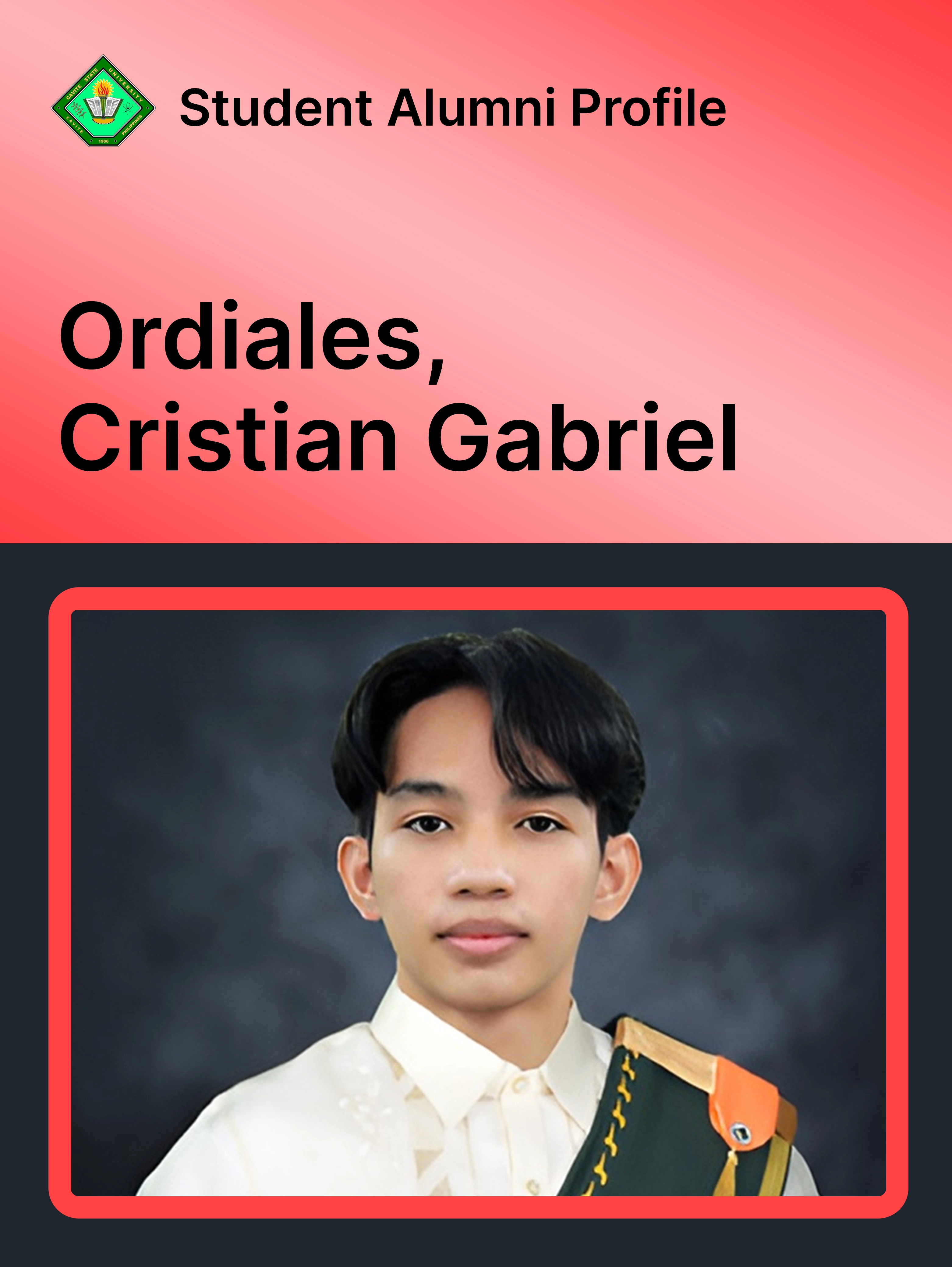Ordiales, Cristian Gabriel